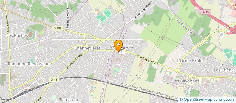 localisation de l'entreprise SCI DE L'AVENIR - LES BOCAGES HERBLAY  HERBLAY-SUR-SEINE