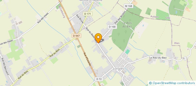 localisation de l'entreprise SCI DE L'AVENTURE  LORGIES