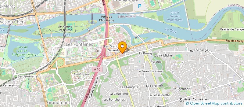 localisation de l'entreprise SCI DE L AVENUE  SAINT-AVERTIN