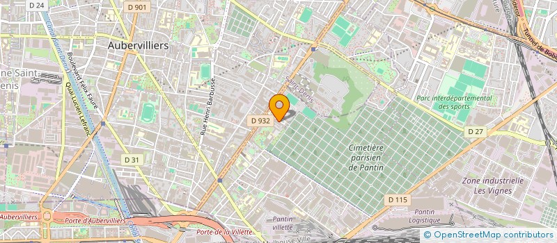 localisation de l'entreprise SCI DE L'AVENUE à PANTIN