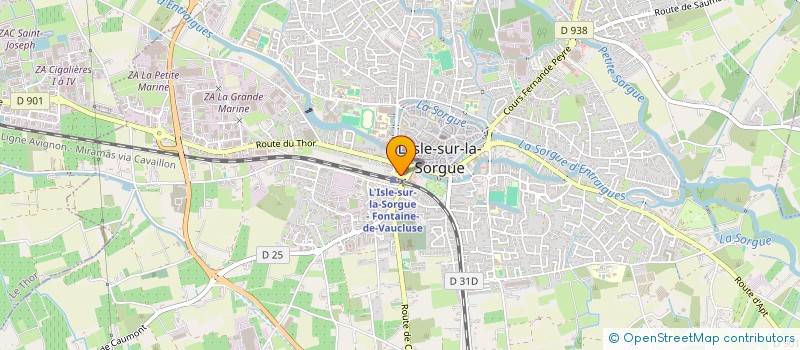 localisation de l'entreprise SCI DE L'AVENUE DE LA GARE  L'ISLE-SUR-LA-SORGUE