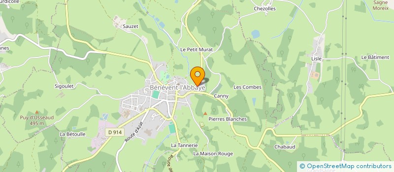 localisation de l'entreprise SCI DE L'AVENUE DE LA MARCHE  BENEVENT-L'ABBAYE