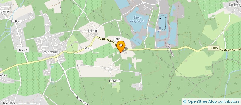 localisation de l'entreprise SCI DE L'AVENUE DE LIGONDRAS  AVENSAN