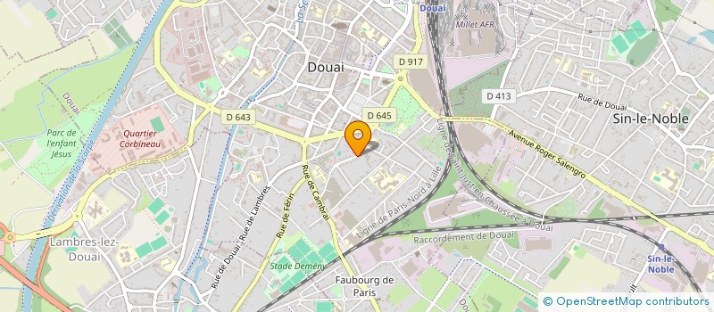 localisation de l'entreprise SCI DE L AVENUE DE TWICKENHAM à DOUAI