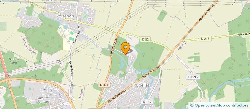 localisation de l'entreprise SCI DE L'AVENUE DES ORMES  RUBELLES