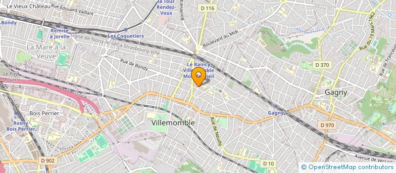 localisation de l'entreprise SCI DE L'AVENUE DETOUCHE à VILLEMOMBLE