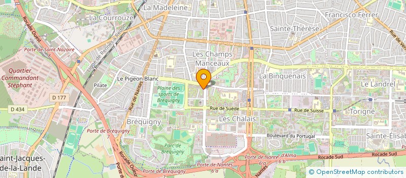 localisation de l'entreprise SCI DE L AVENUE DU CANADA  RENNES