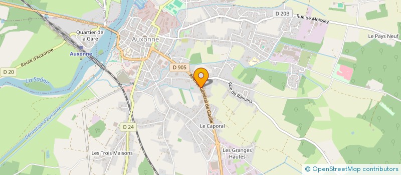 localisation de l'entreprise SCI DE L AVENUE DU GENERAL DE GAULLE  AUXONNE