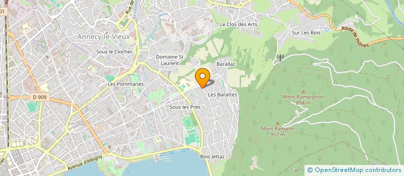 localisation de l'entreprise SCI DE L AVENUE FOCH à ANNECY