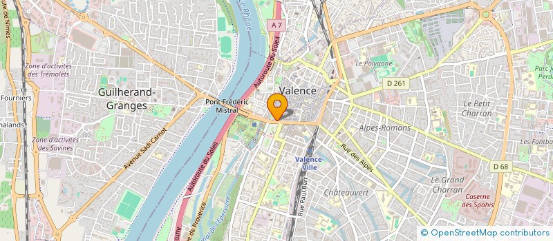 localisation de l'entreprise SCI DE L AVENUE GAMBETTA à VALENCE