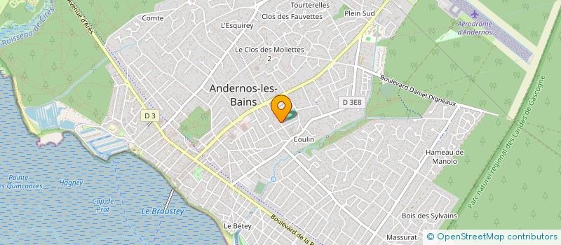 localisation de l'entreprise SCI DE L'AVENUE JEAN SACHETTI  ANDERNOS-LES-BAINS