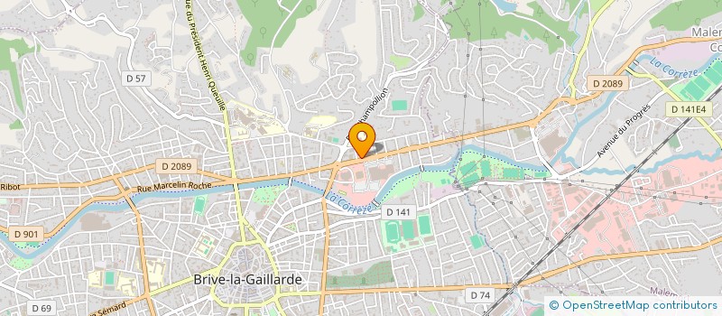 localisation de l'entreprise SCI DE L AVENUE JOHN KENNEDY à BRIVE-LA-GAILLARDE