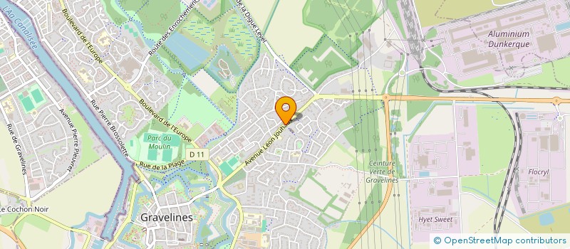 localisation de l'entreprise SCI DE L'AVENUE LEON JOUHAUX à GRAVELINES