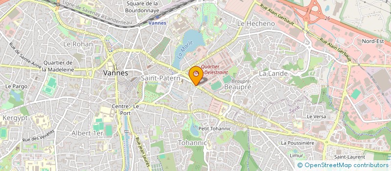 localisation de l'entreprise SCI DE L AVENUE PAUL DUPLEIX à VANNES