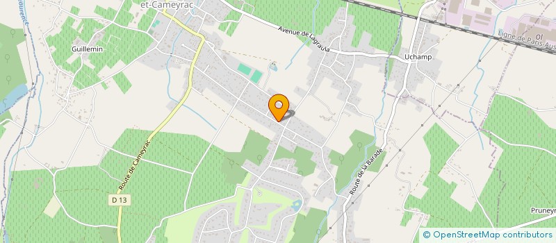 localisation de l'entreprise SCI DE L AVENUE THIERS  SAINT-SULPICE-ET-CAMEYRAC