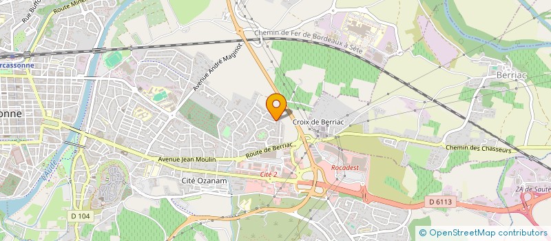 localisation de l'entreprise SCI DE L'AYROLLES à CARCASSONNE
