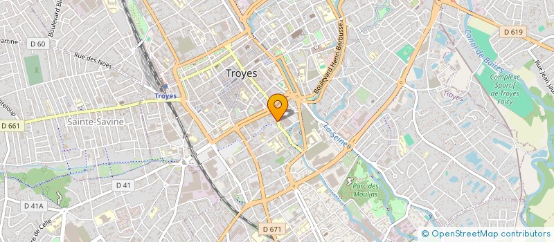 localisation de l'entreprise SCI DE L EAU BENITE à TROYES