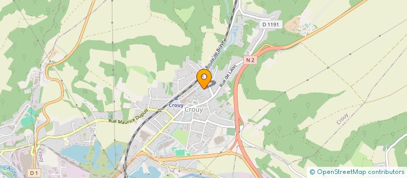 localisation de l'entreprise SCI DE L'EAUETTE à CROUY