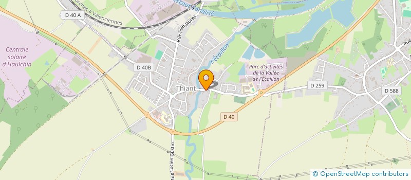 localisation de l'entreprise SCI DE L ECAILLON  THIANT