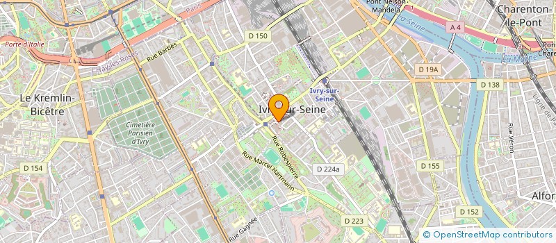 localisation de l'entreprise SCI DE L'ECHELLE à IVRY-SUR-SEINE