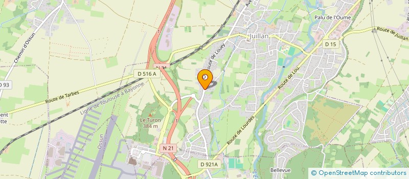 localisation de l'entreprise SCI DE L'ECHEZ  JUILLAN