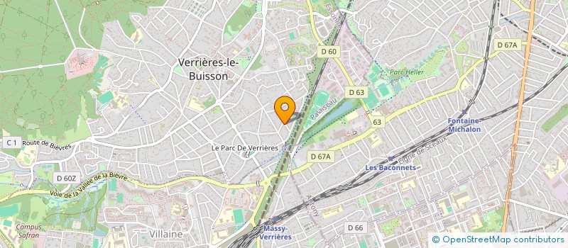 localisation de l'entreprise SCI DE L' ECHIQUIER à VERRIERES-LE-BUISSON