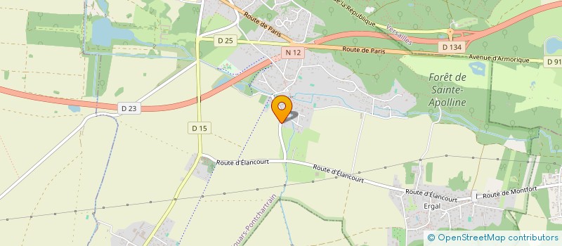 localisation de l'entreprise SCI DE L'ECHIQUIER  JOUARS-PONTCHARTRAIN