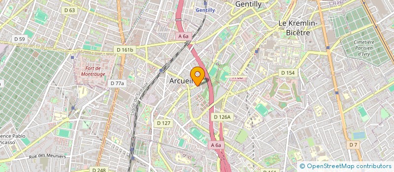localisation de l'entreprise SCI DE L'ECHIQUIER  ARCUEIL