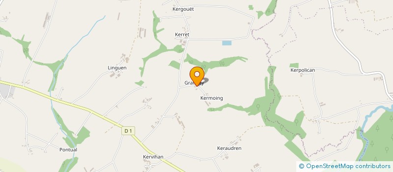 localisation de l'entreprise SCI DE L'ECHO DU BLAVET  PLUMELIAU-BIEUZY