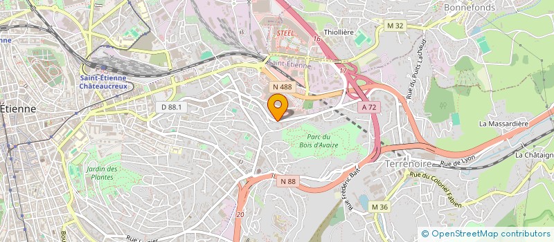 localisation de l'entreprise SCI DE L ECHOPPE  SAINT-ETIENNE