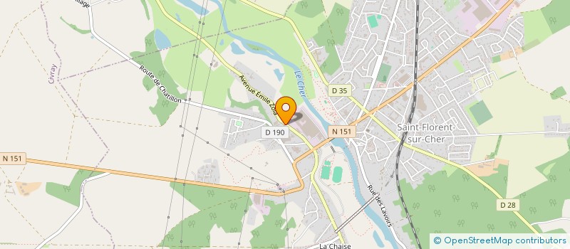 localisation de l'entreprise SCI DE L ECLUSE  SAINT-FLORENT-SUR-CHER