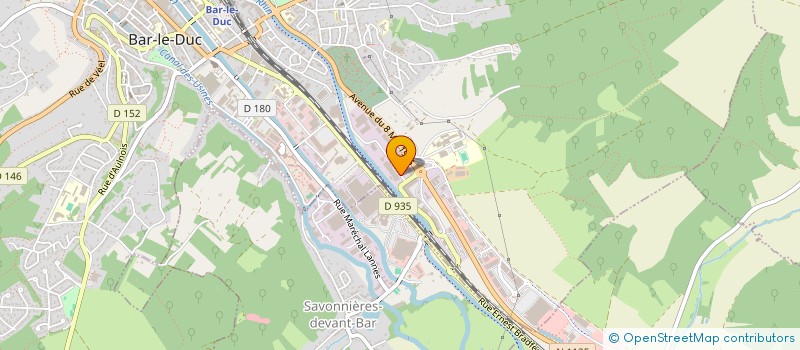 localisation de l'entreprise SCI DE L ECLUSE à BAR-LE-DUC