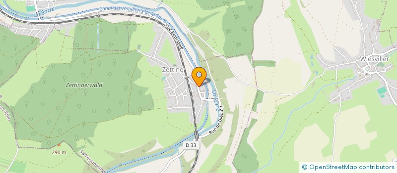 localisation de l'entreprise SCI DE L ECLUSE  ZETTING