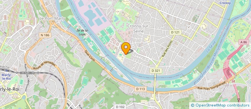 localisation de l'entreprise SCI DE L ECLUSE  CROISSY-SUR-SEINE