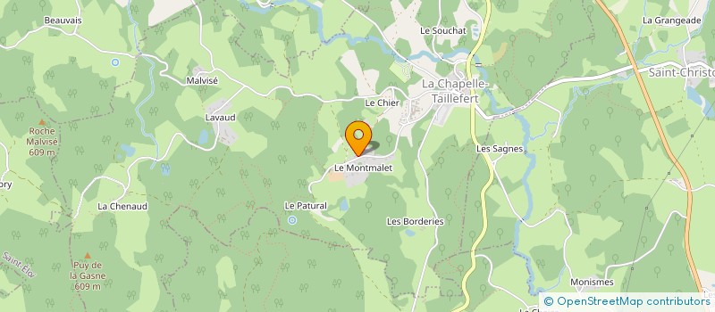 localisation de l'entreprise SCI DE L ECLUSE à LA CHAPELLE-TAILLEFERT