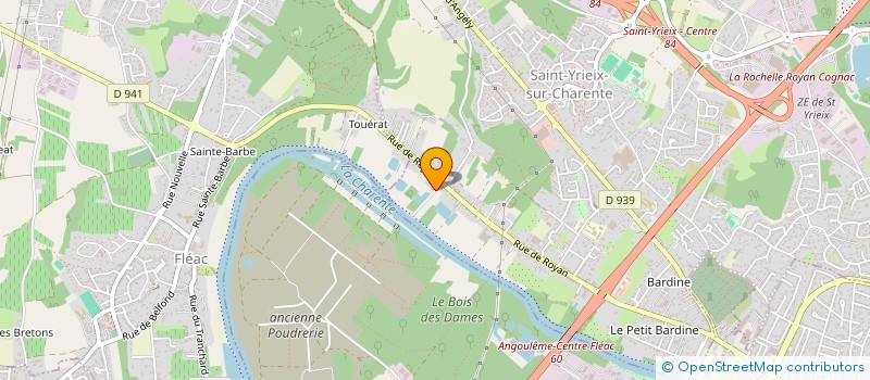 localisation de l'entreprise SCI DE L'ECLUSE à SAINT-YRIEIX-SUR-CHARENTE