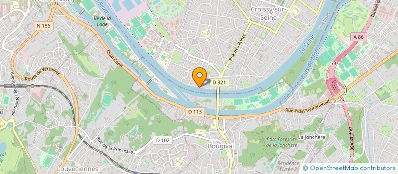 localisation de l'entreprise SCI DE L'ECLUSE  CROISSY-SUR-SEINE