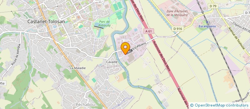 localisation de l'entreprise SCI DE L'ECLUSE  CASTANET-TOLOSAN