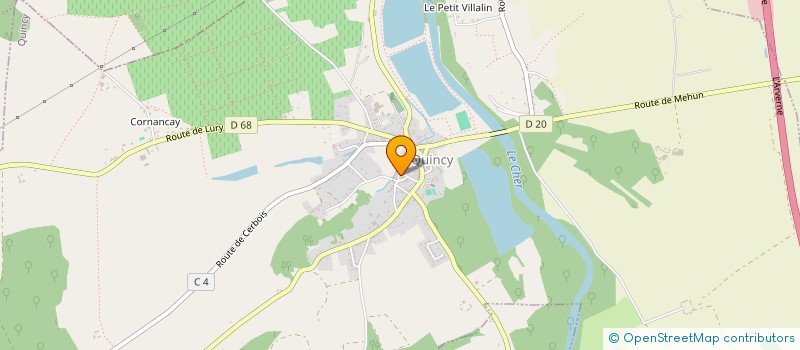localisation de l'entreprise SCI DE L ECLUZEAU à QUINCY