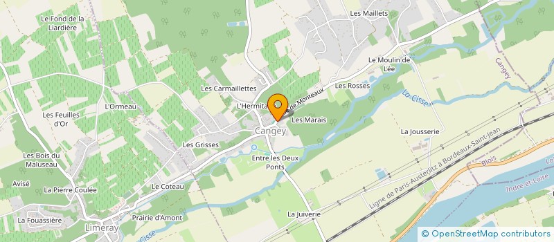 localisation de l'entreprise SCI DE L'ECOLE  CANGEY