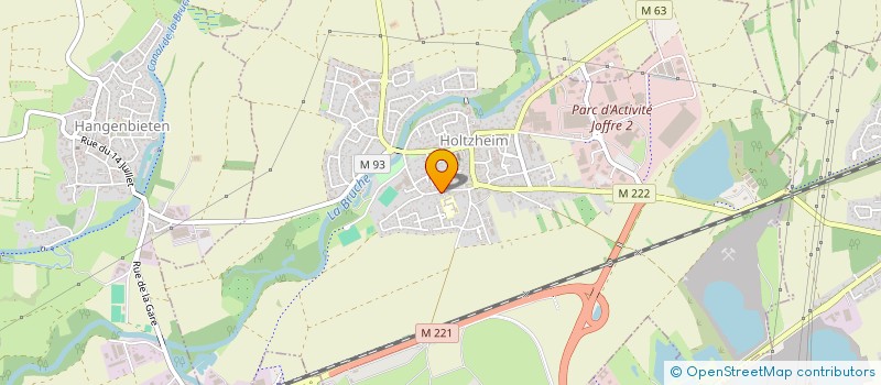 localisation de l'entreprise SCI DE L'ECOLE  HOLTZHEIM