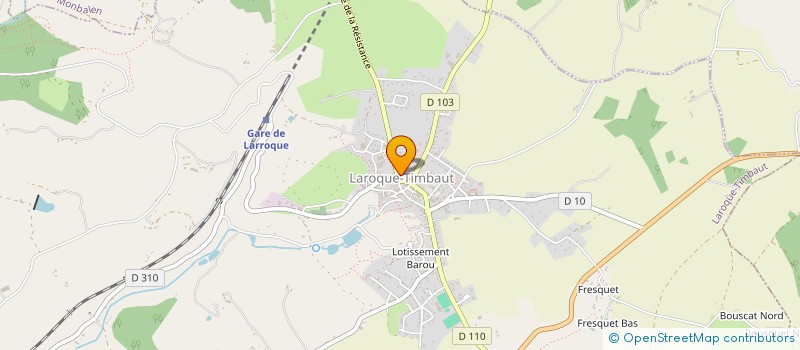 localisation de l'entreprise SCI DE L'ECOLE  LAROQUE-TIMBAUT