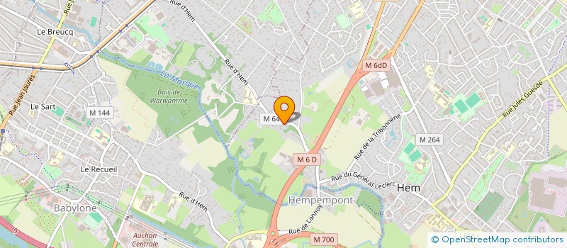 localisation de l'entreprise SCI DE L'ECOLE  HEM