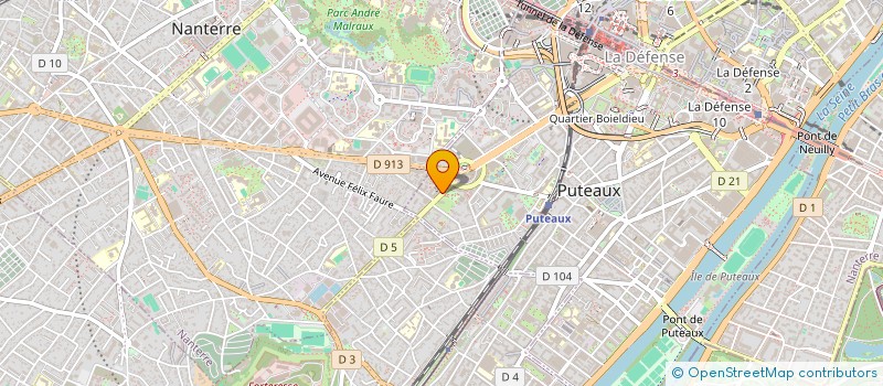 localisation de l'entreprise SCI DE L'ECOQUARTIER DES BERGERES  PUTEAUX