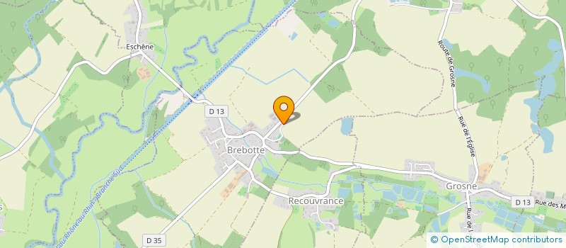 localisation de l'entreprise SCI DE L'ECREVISSE à BREBOTTE