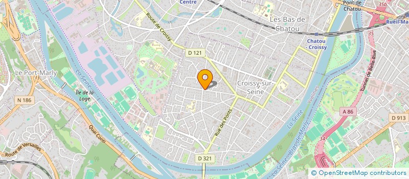 localisation de l'entreprise SCI DE L'ECRIN  CROISSY-SUR-SEINE