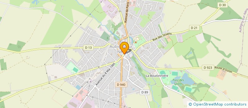 localisation de l'entreprise SCI DE L ECU  AUBIGNY-SUR-NERE