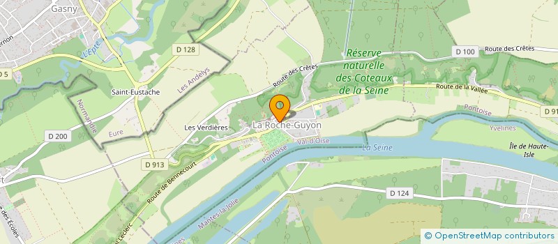 localisation de l'entreprise SCI DE L'ECU  LA ROCHE-GUYON