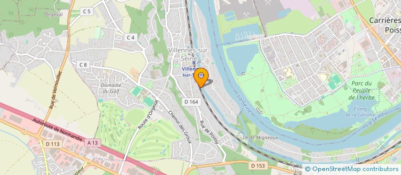 localisation de l'entreprise SCI DE L'ECUREUIL  VILLENNES-SUR-SEINE