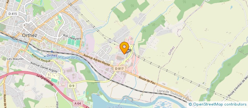 localisation de l'entreprise SCI DE L'ECURIE  ORTHEZ
